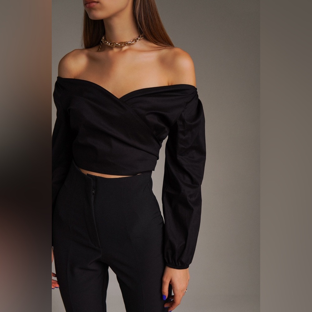 PAPAYA crop blouse